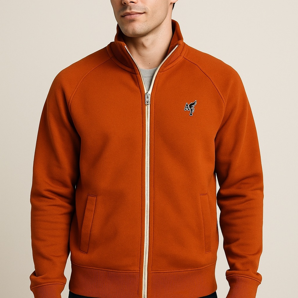 SOLD Vintage Abercrombie & Fitch Track Jacket Orange Men's Size 90’s 2000’s Y2K